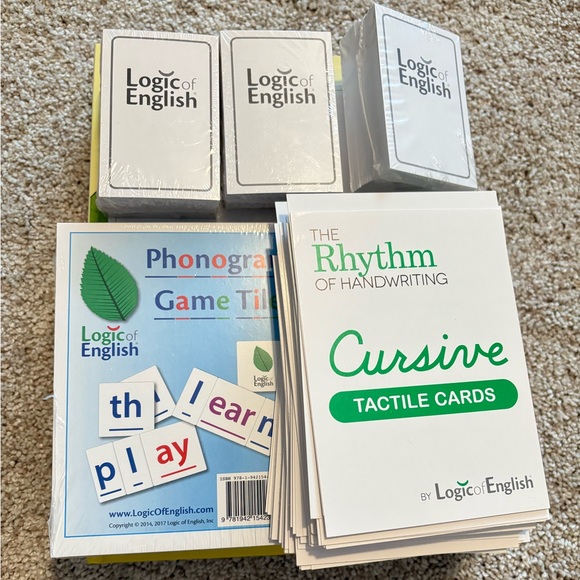 logic of english Other - Logic of English Foundations A set workbook manual cursive phonogram tiles